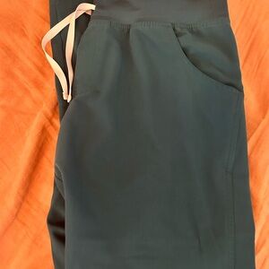 Figs Kade cargo scrub pants carribean blue